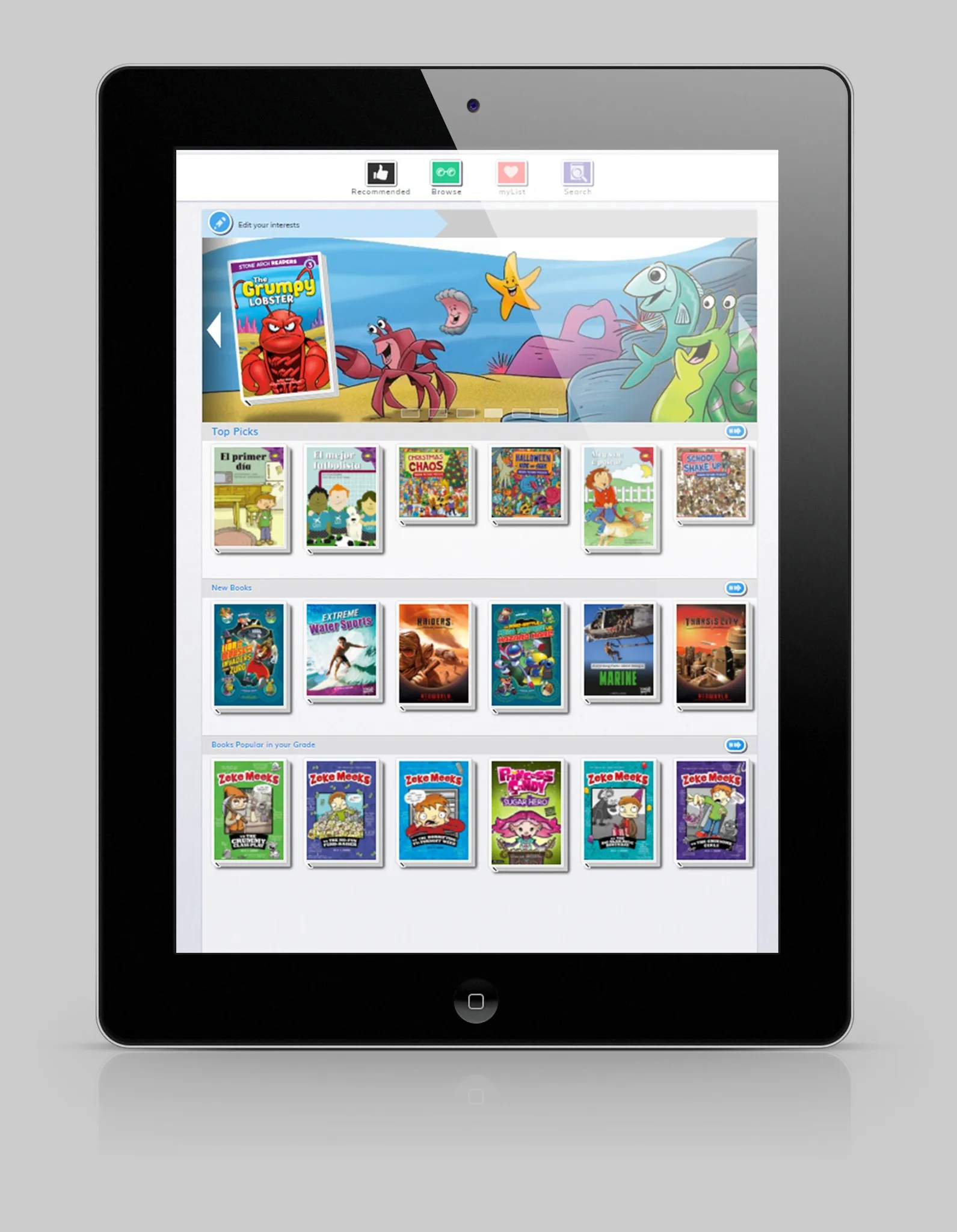 myON student book library