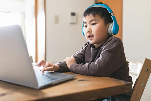 Boy at the computer