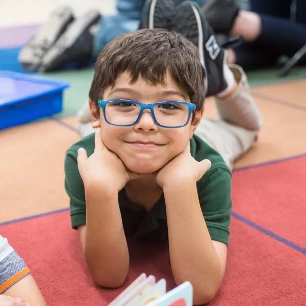 boy with glasses