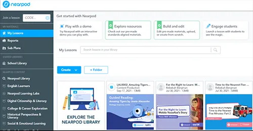 Nearpod get started screenshot