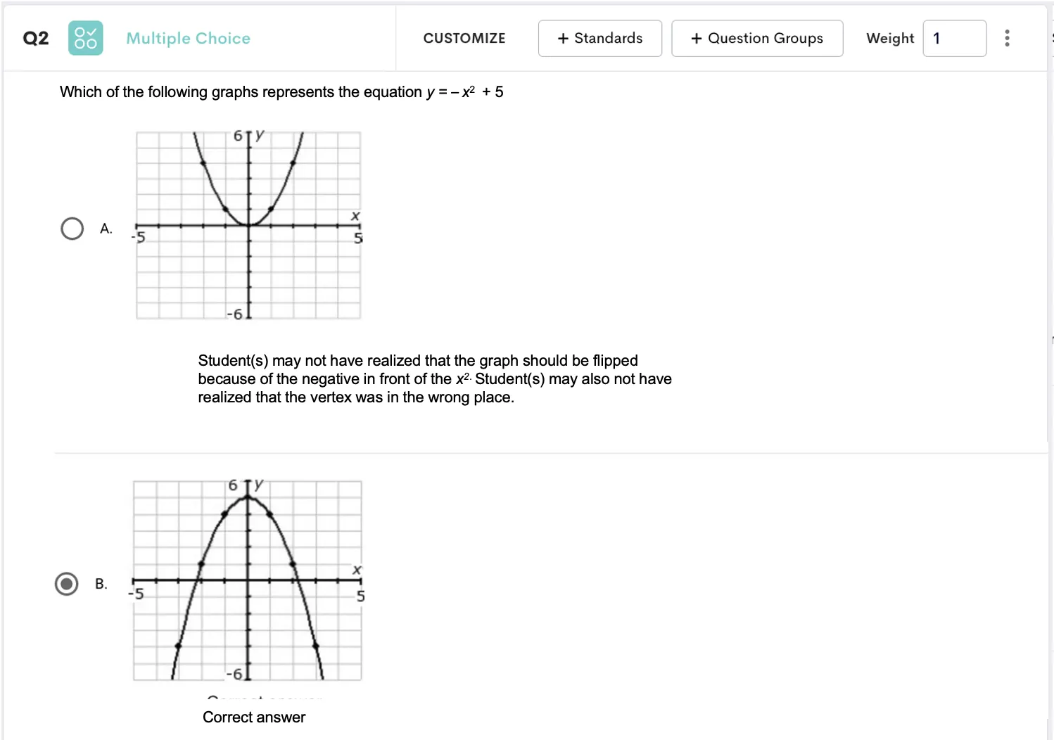 assessment screenshot