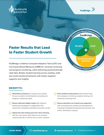 FastBridge product sheet