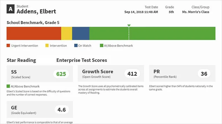 Star Diagnostic Report screenshot