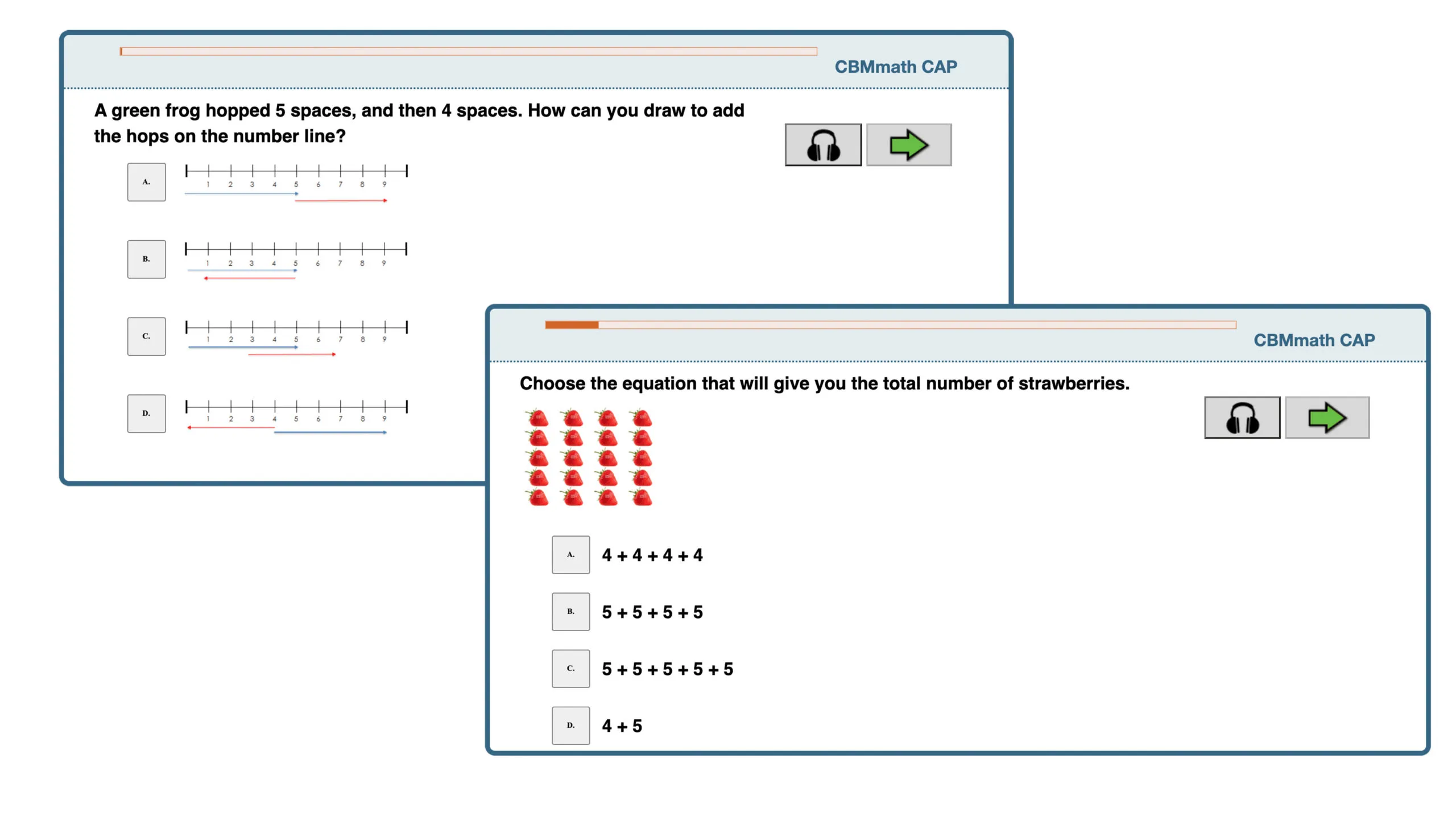 CBMmath Concepts & Applications (CAP) screenshot