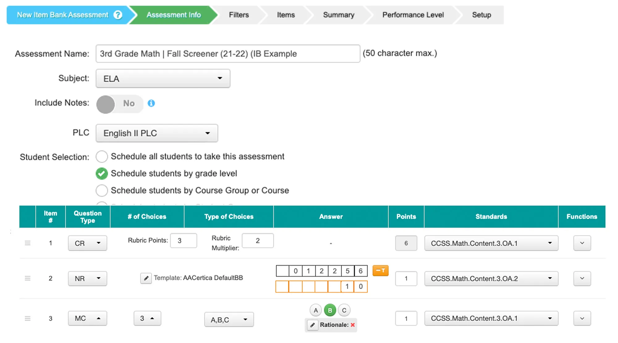 answer key screenshot