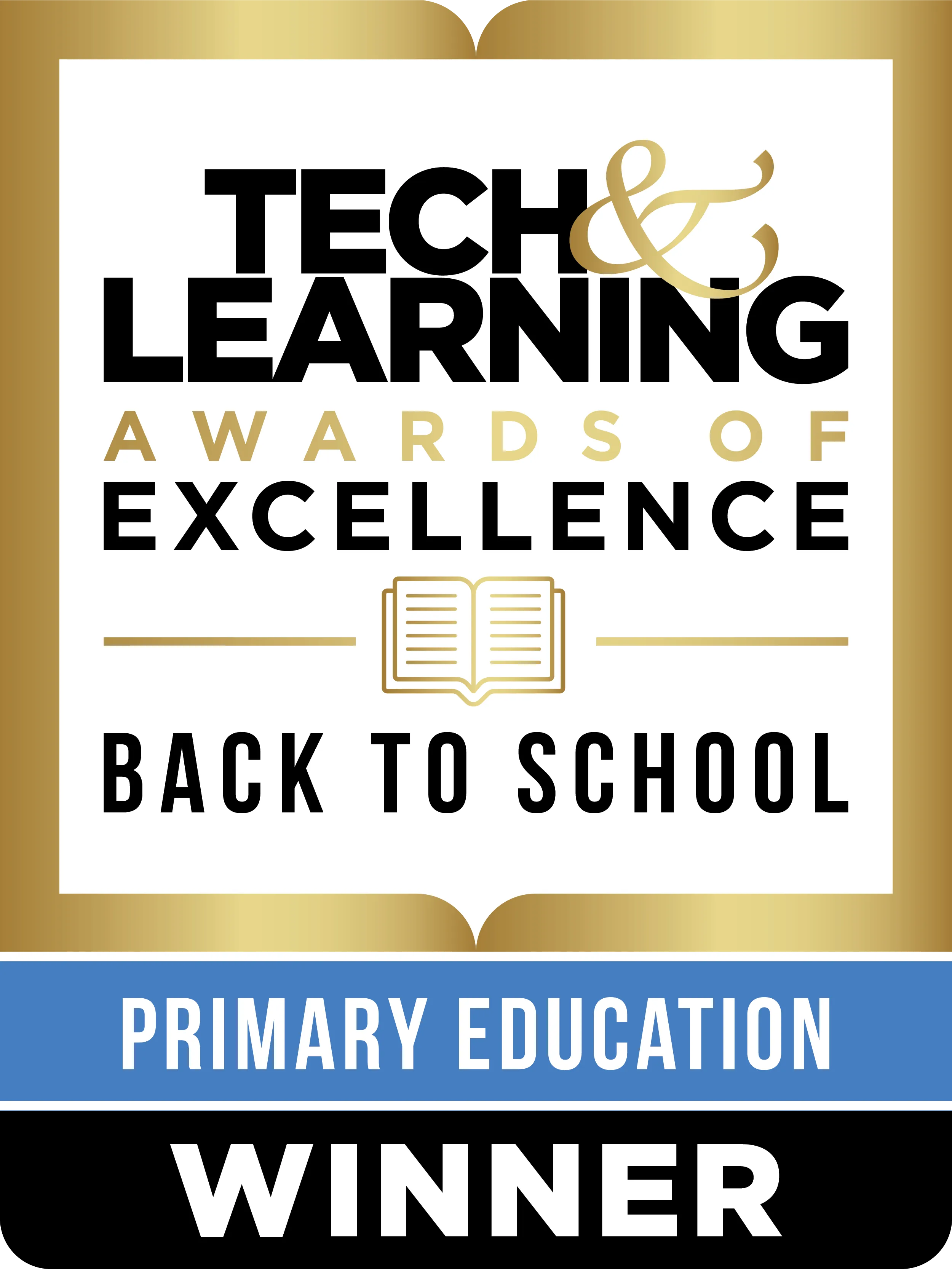 Badge for an techlearningawards.com award