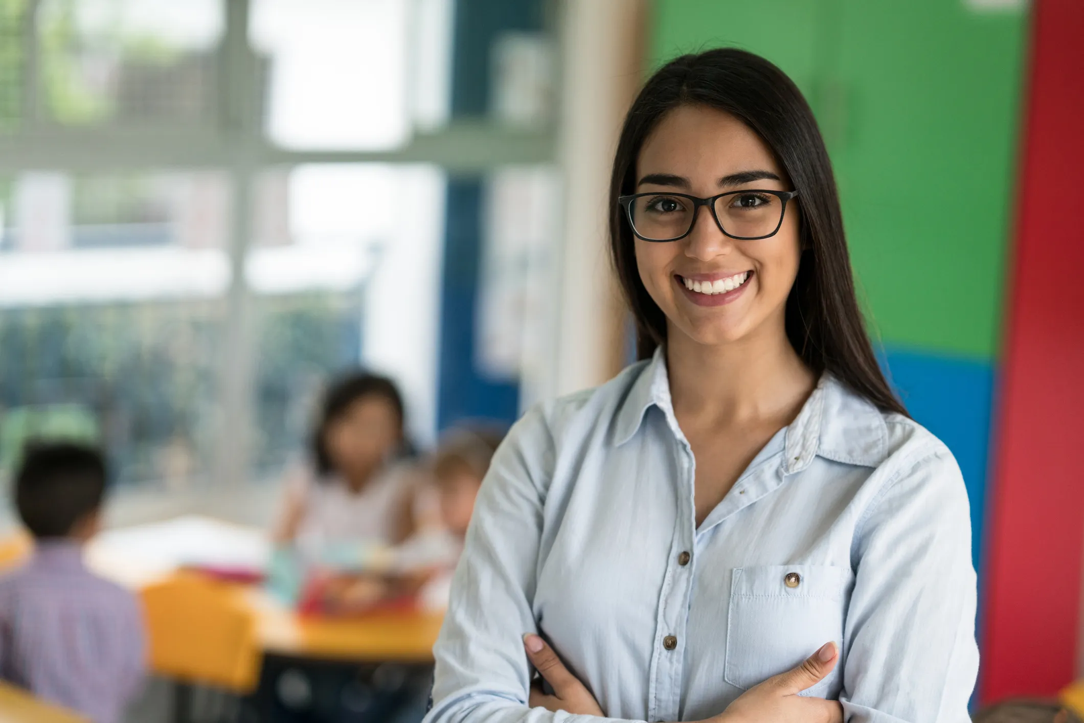 educator in classroom