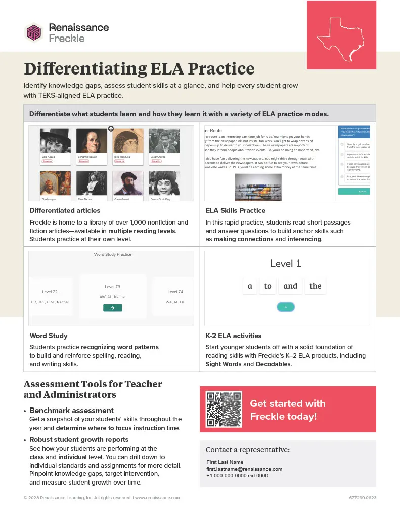 differentiating ELA practice