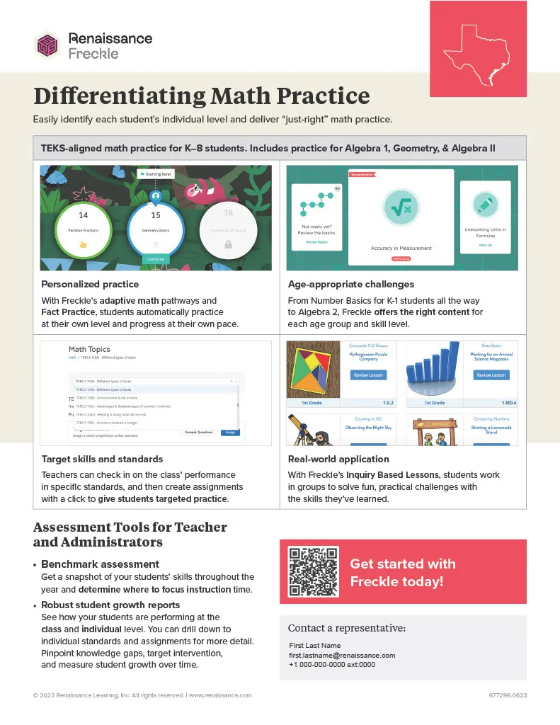 differentiating math practice