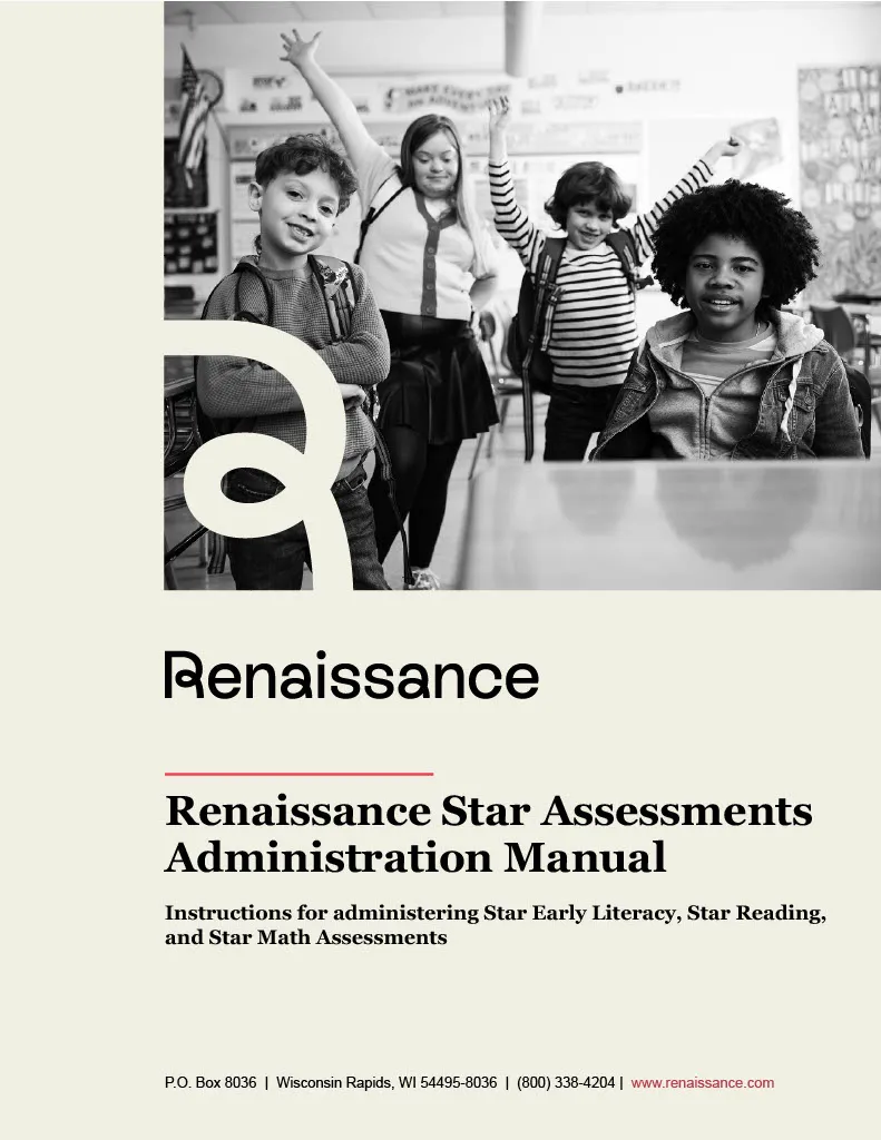 star assessments administration manual cover