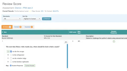 Engage students as drivers of their own learning review score screenshot