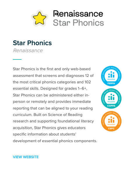 Star Phonics certification image